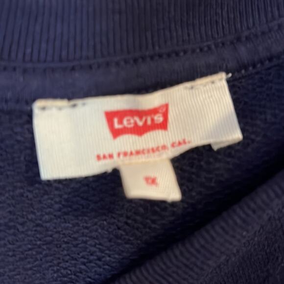 Levi’s Sweatshirt Navy Blue White 1X - Picture 7 of 8